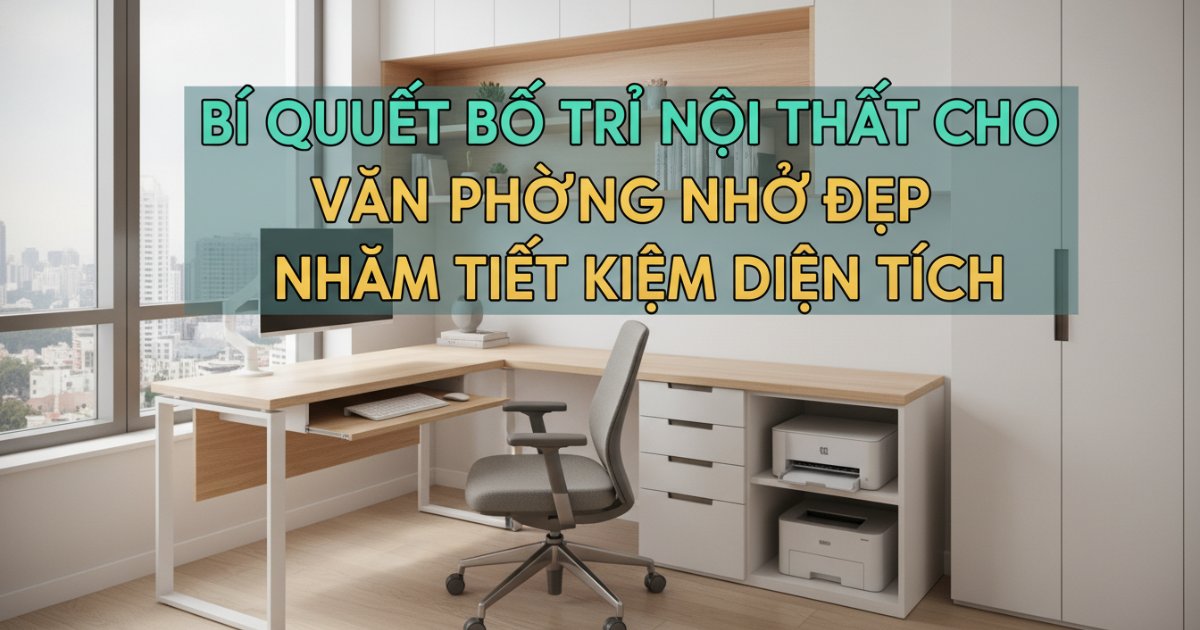 Bí quyết bố trí nội thất cho mẫu văn phòng nhỏ đẹp nhằm tiết kiệm diện tích