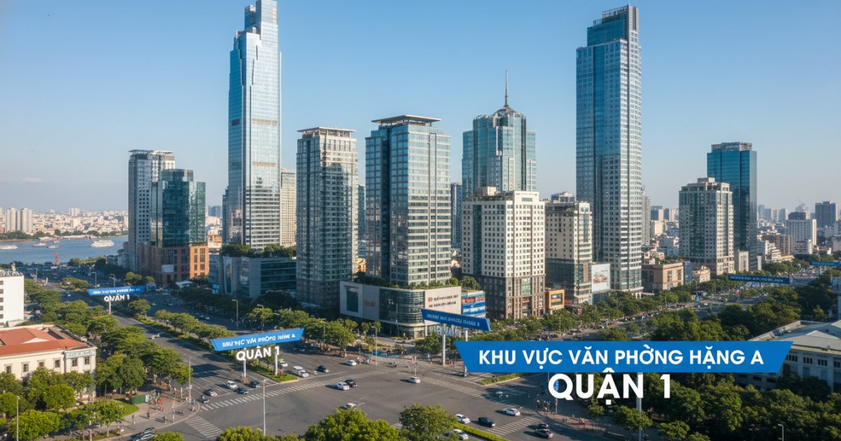 Các khu vực tập trung nhiều văn phòng hạng A Quận 1