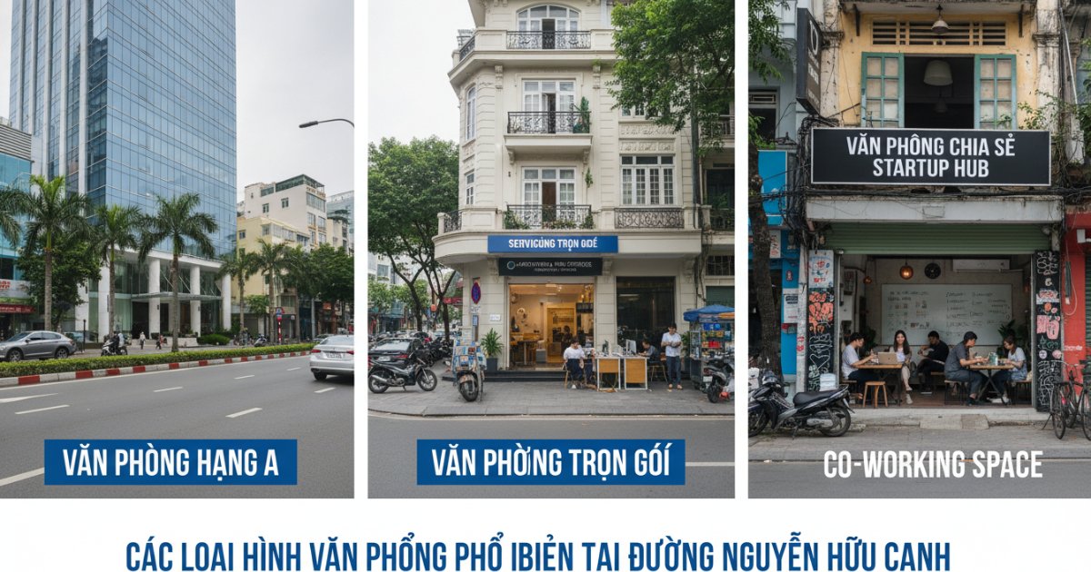 Các loại hình văn phòng phổ biến tại đường Nguyễn Hữu Cảnh