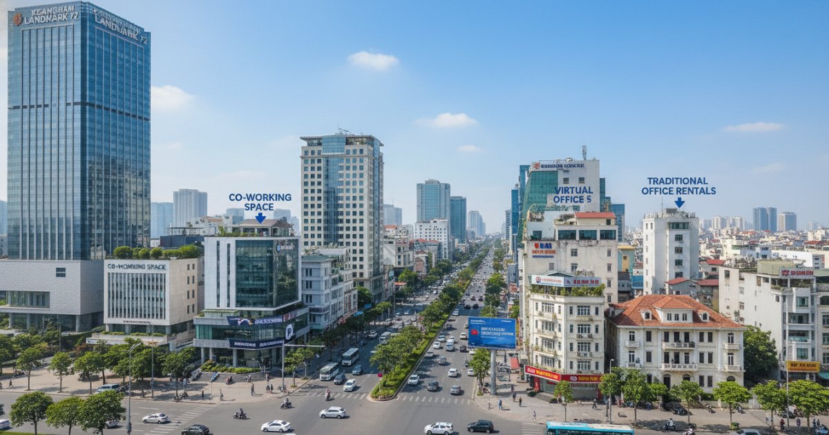 Các loại hình văn phòng phổ biến trên đường Phạm Hùng