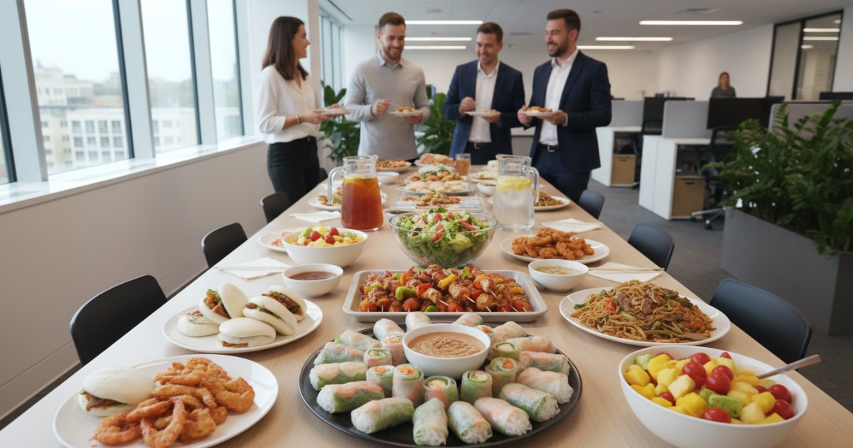 các món ăn liên hoan tại văn phòng