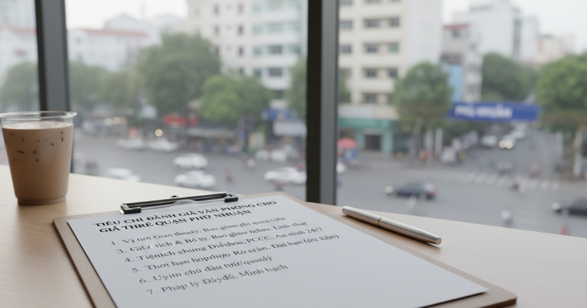 Các tiêu chí quan trọng khi đánh giá văn phòng cho thuê giá rẻ Quận Phú Nhuận