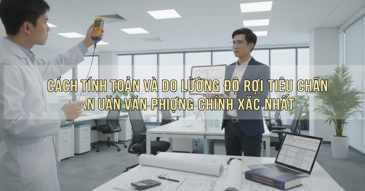 Cách tính toán và đo lường độ rọi tiêu chuẩn văn phòng chính xác nhất