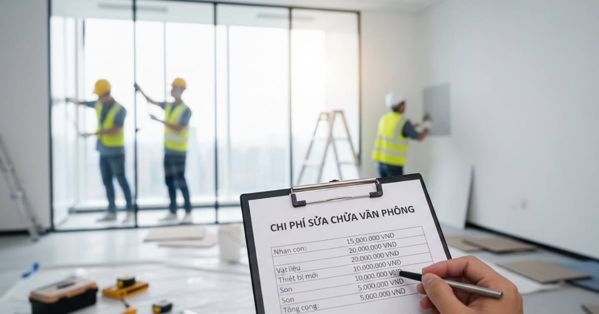 chi phí sửa chữa văn phòng