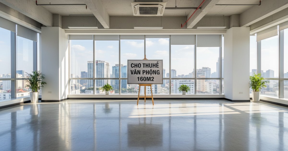 Cho thuê văn phòng 160m2