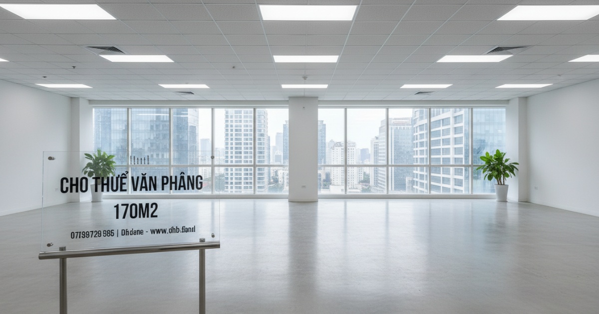 Cho thuê văn phòng 170m2