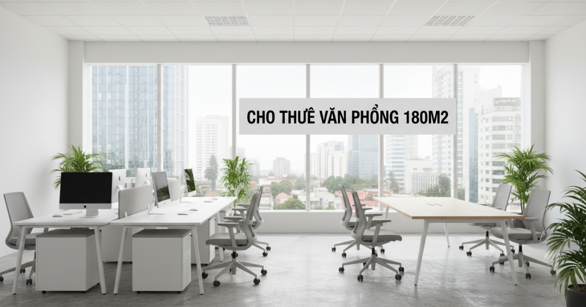 Cho thuê văn phòng 180m2