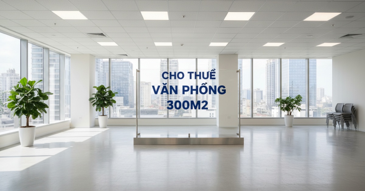 Cho thuê văn phòng 300m2