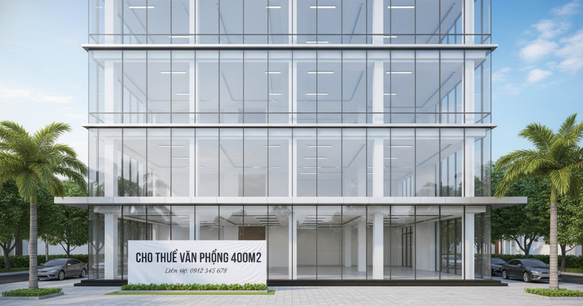 Cho thuê văn phòng 400m2