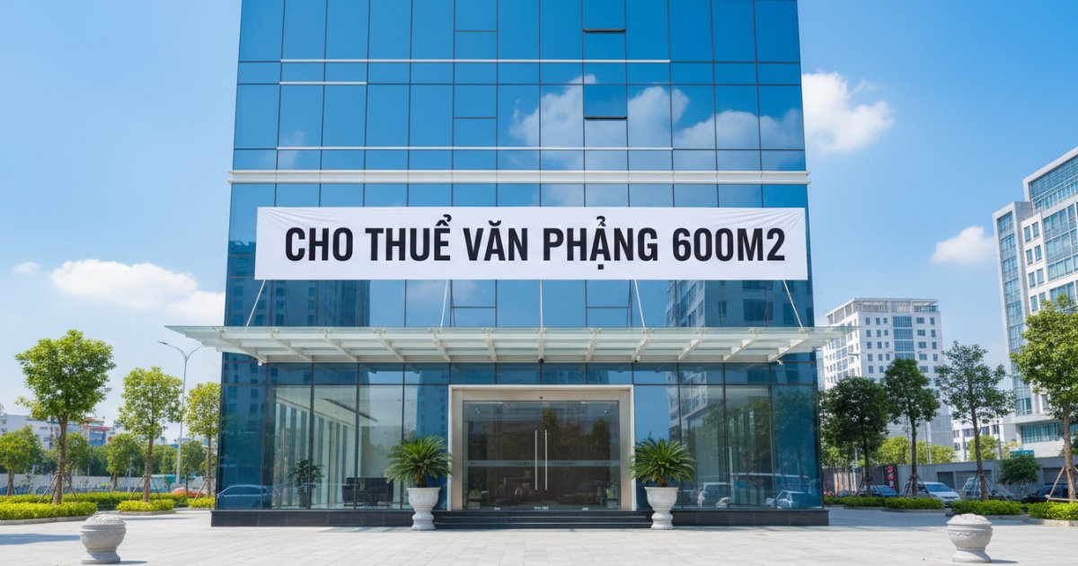 Cho thuê văn phòng 600m2