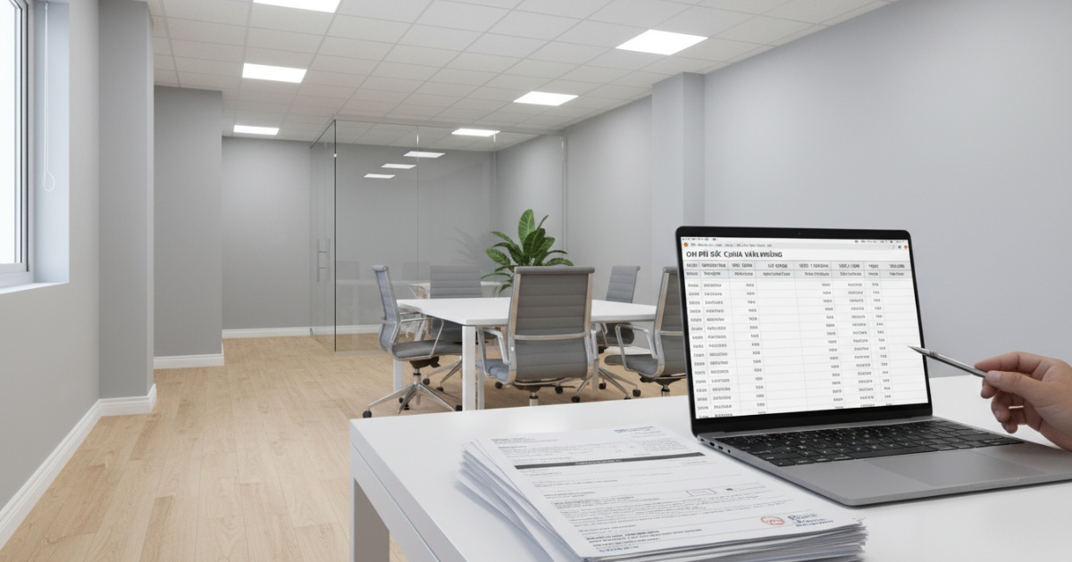 hạch toán chi phí sửa chữa văn phòng