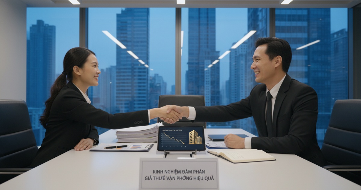 Kinh nghiệm đàm phán giá thuê văn phòng hiệu quả