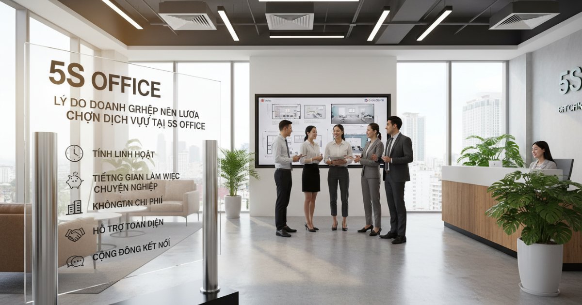 Lý do doanh nghiệp nên lựa chọn dịch vụ tại 5S Office