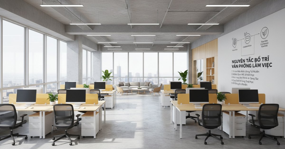 nguyên tắc bố trí văn phòng làm việc