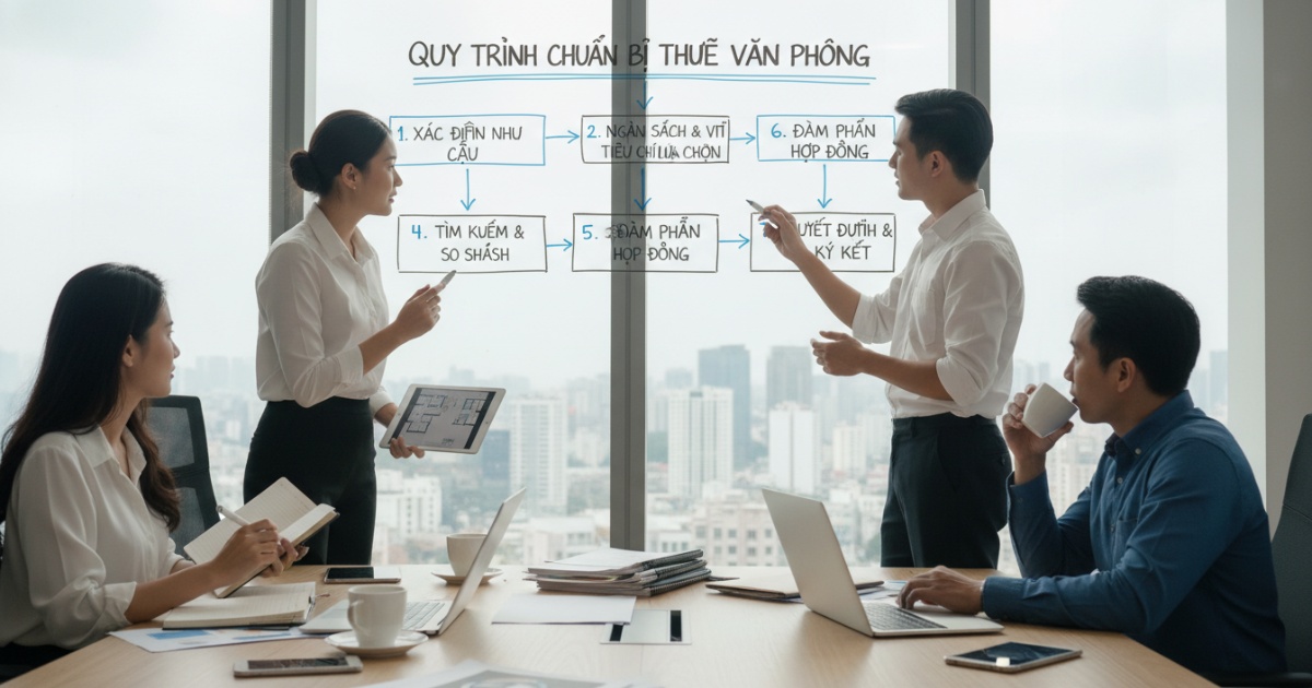 Quy trình chuẩn bị trước khi quyết định thuê văn phòng