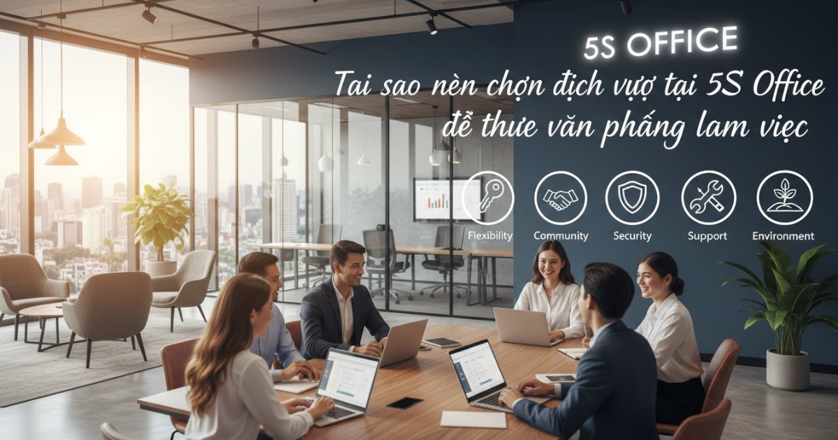 Tại sao nên chọn dịch vụ tại 5S Office để thuê văn phòng làm việc