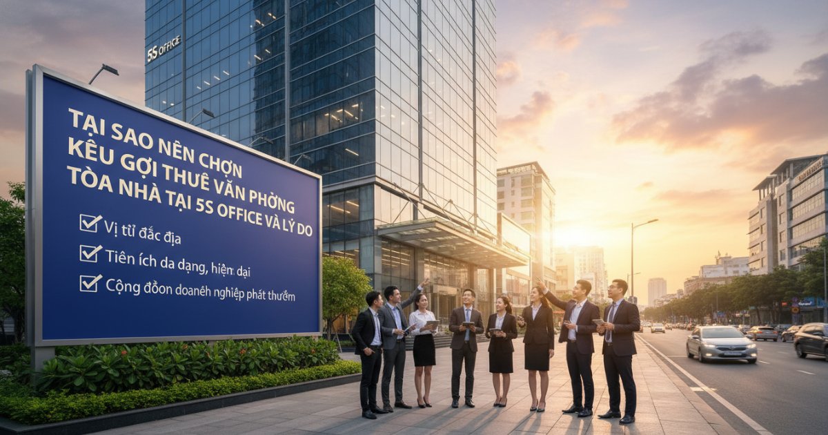 Tại sao nên chọn Kêu gọi thuê văn phòng tòa nhà tại 5S Office và lý do