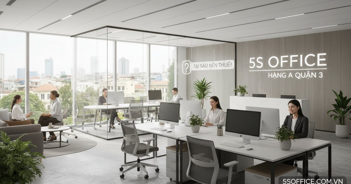 Tại sao nên thuê văn phòng hạng A Quận 3 tại 5S Office