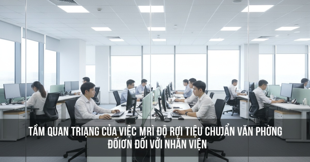 Tầm quan trọng của việc duy trì độ rọi tiêu chuẩn văn phòng đối với nhân viên