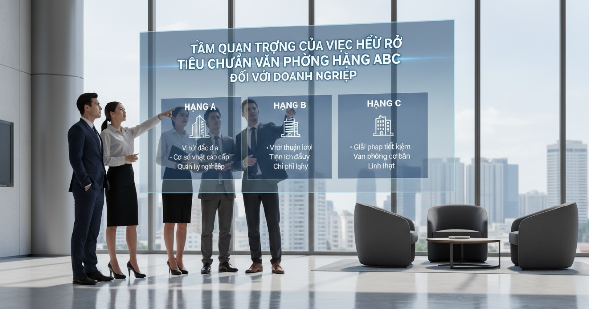 Tầm quan trọng của việc hiểu rõ tiêu chuẩn văn phòng hạng abc đối với doanh nghiệp