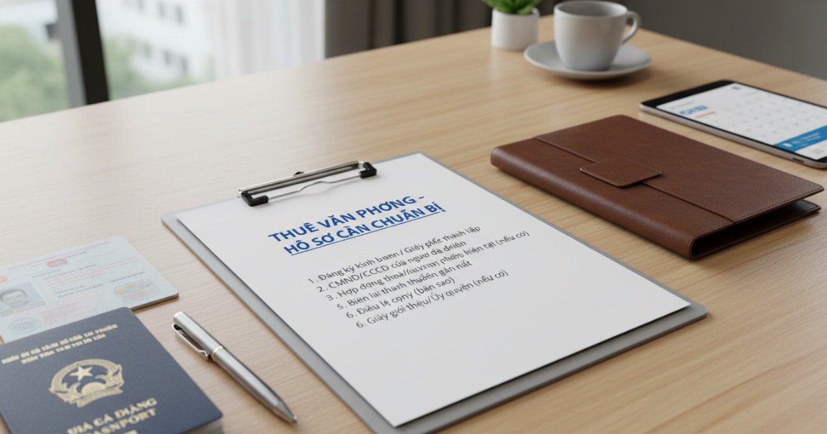thuê văn phòng cần giấy tờ gì