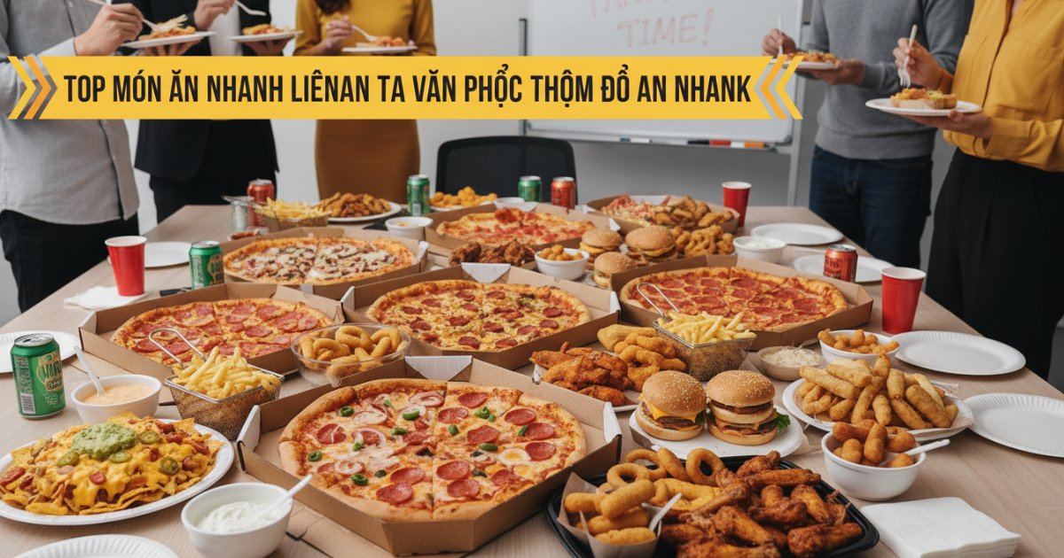 Top các món ăn liên hoan tại văn phòng thuộc nhóm đồ ăn nhanh