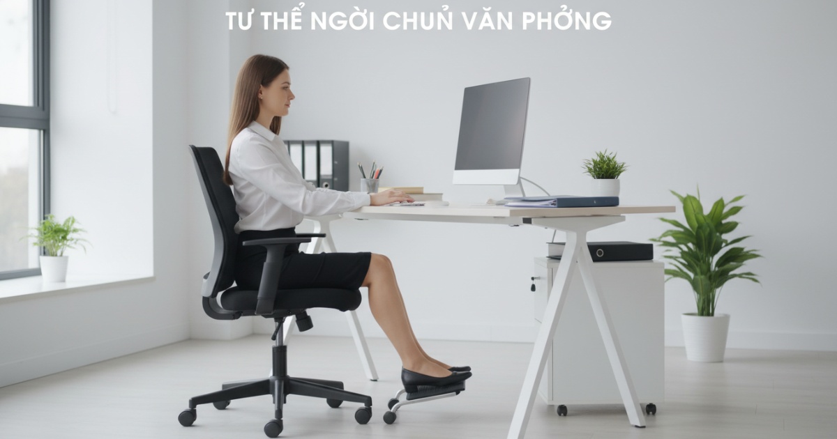 tư thế ngồi chuẩn văn phòng