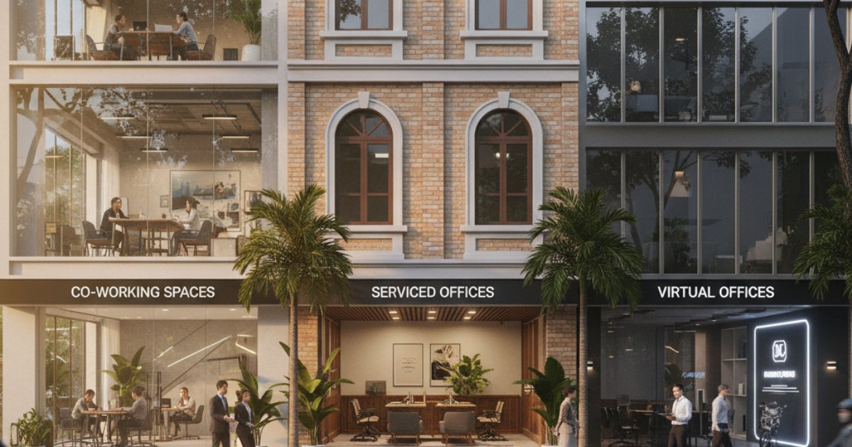 Các loại hình dịch vụ thuê văn phòng đường Trần Bình phổ biến