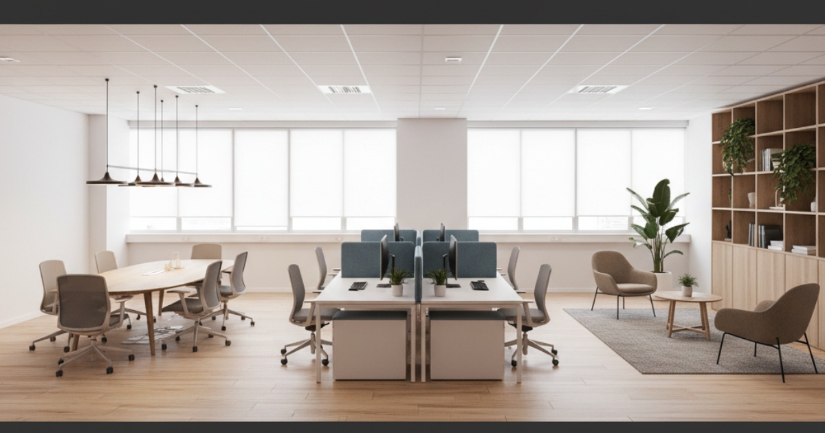 Cách bố trí không gian hiệu quả cho diện tích văn phòng 80m2