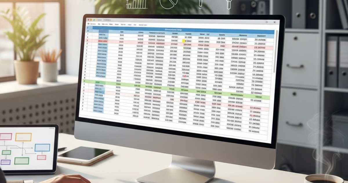 Cách thiết lập bảng tính Excel văn phòng kế toán hiệu quả