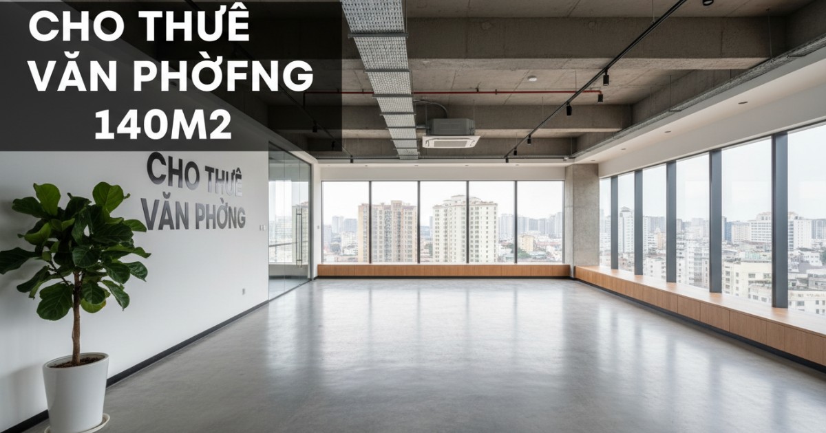 Cho thuê văn phòng 140m2