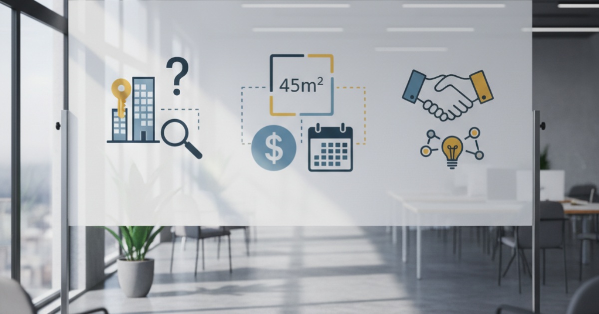 Những tiêu chí cần lưu ý khi tìm nơi cho thuê văn phòng 45m2