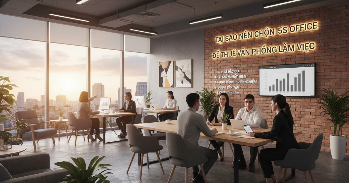 Tại sao nên chọn 5S Office để thuê văn phòng làm việc