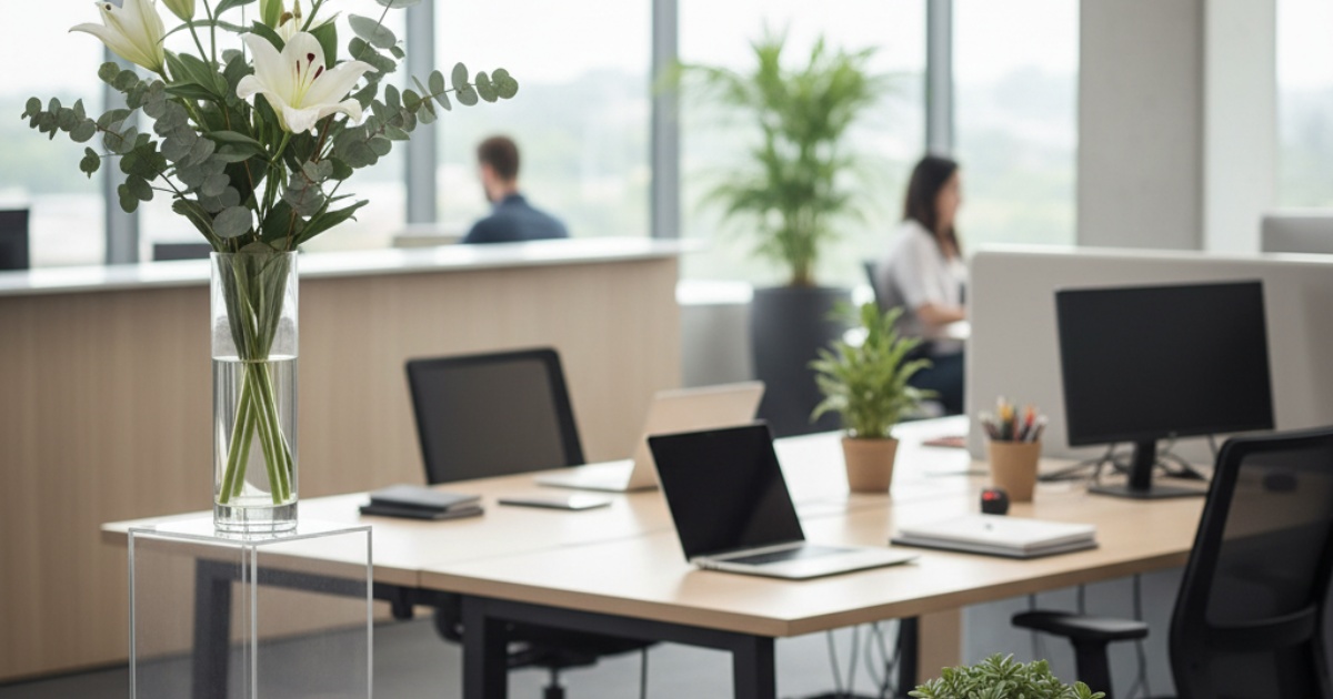 Cách lựa chọn hoa trang trí văn phòng phù hợp cho từng vị trí