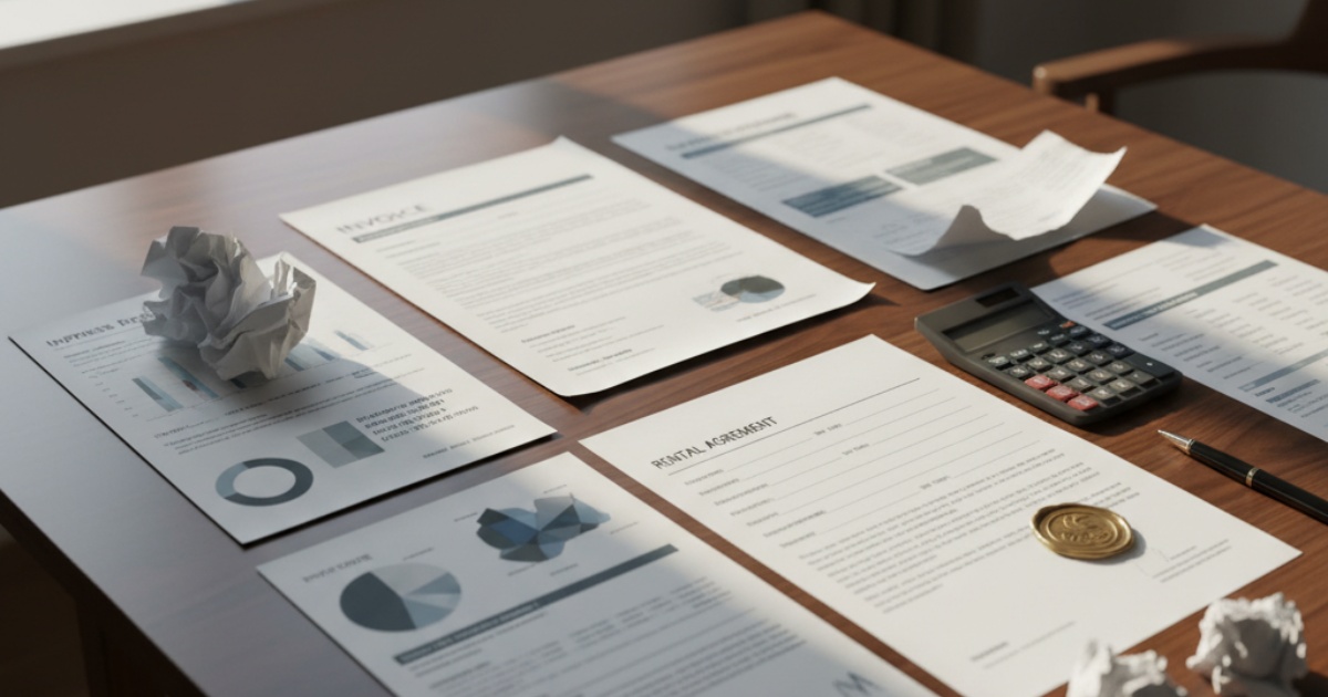 Hồ sơ chứng minh chi phí thuê văn phòng của cá nhân hợp lệ