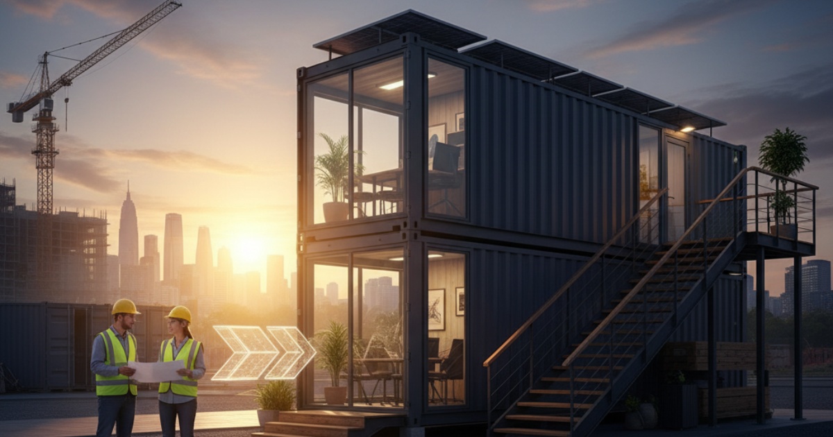 Kinh nghiệm hữu ích khi thực hiện thuê container văn phòng