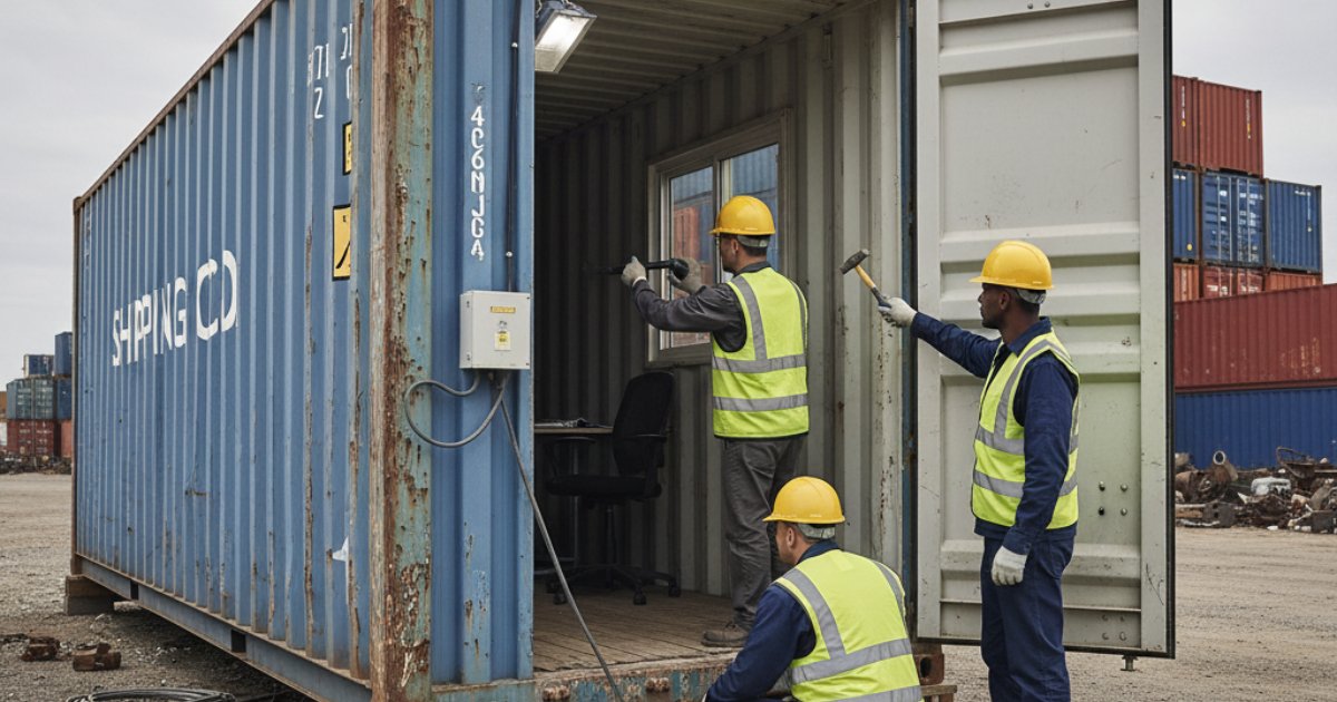 Kinh nghiệm kiểm tra chất lượng khi mua thanh lý container văn phòng cũ