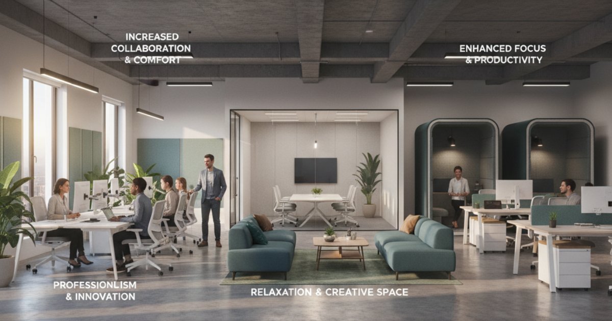 Lợi ích của việc đầu tư lắp đặt nội thất văn phòng bài bản