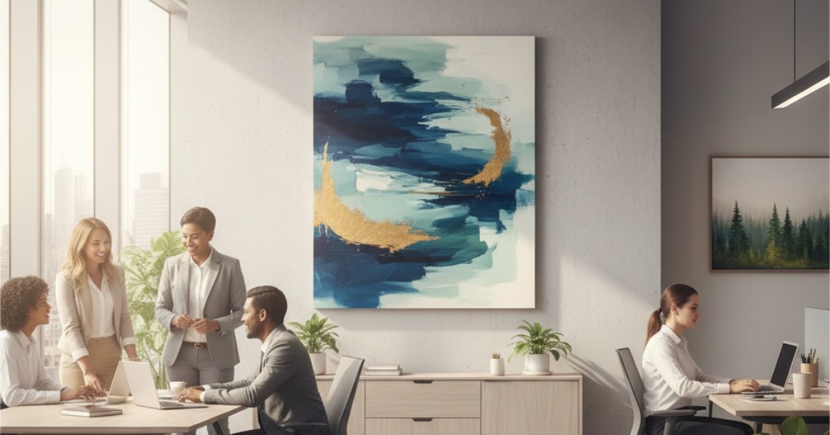 Lợi ích khi sử dụng tranh trang trí văn phòng cho doanh nghiệp