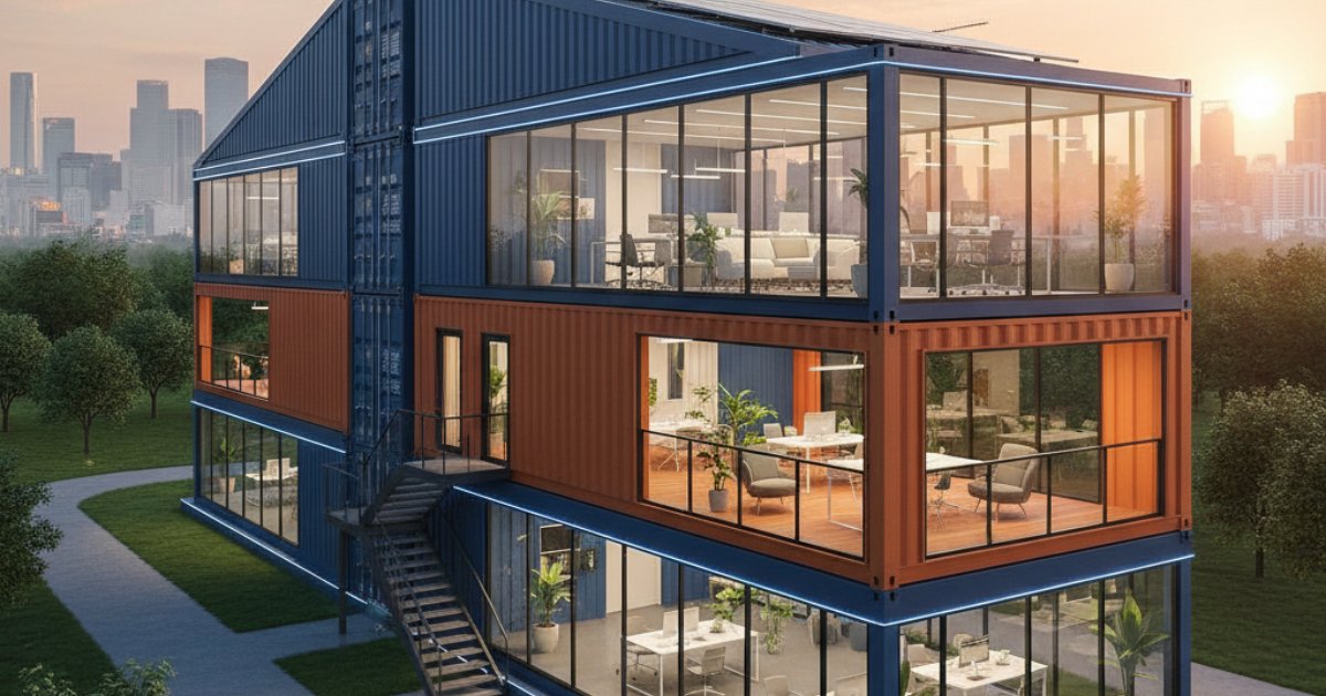 Lợi ích nổi bật khi lựa chọn thiết kế container văn phòng