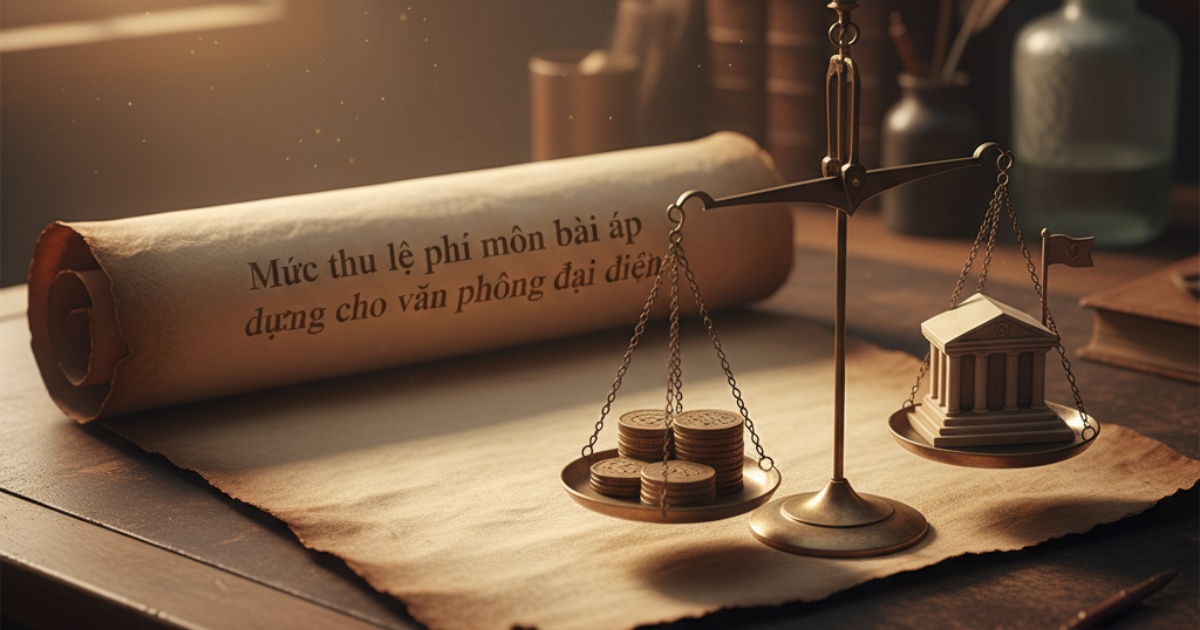 Mức thu lệ phí môn bài áp dụng cho văn phòng đại diện