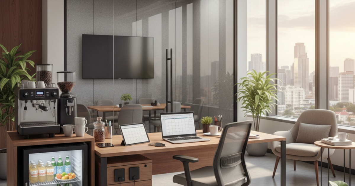 Những tiện ích đi kèm khi thuê văn phòng theo ngày