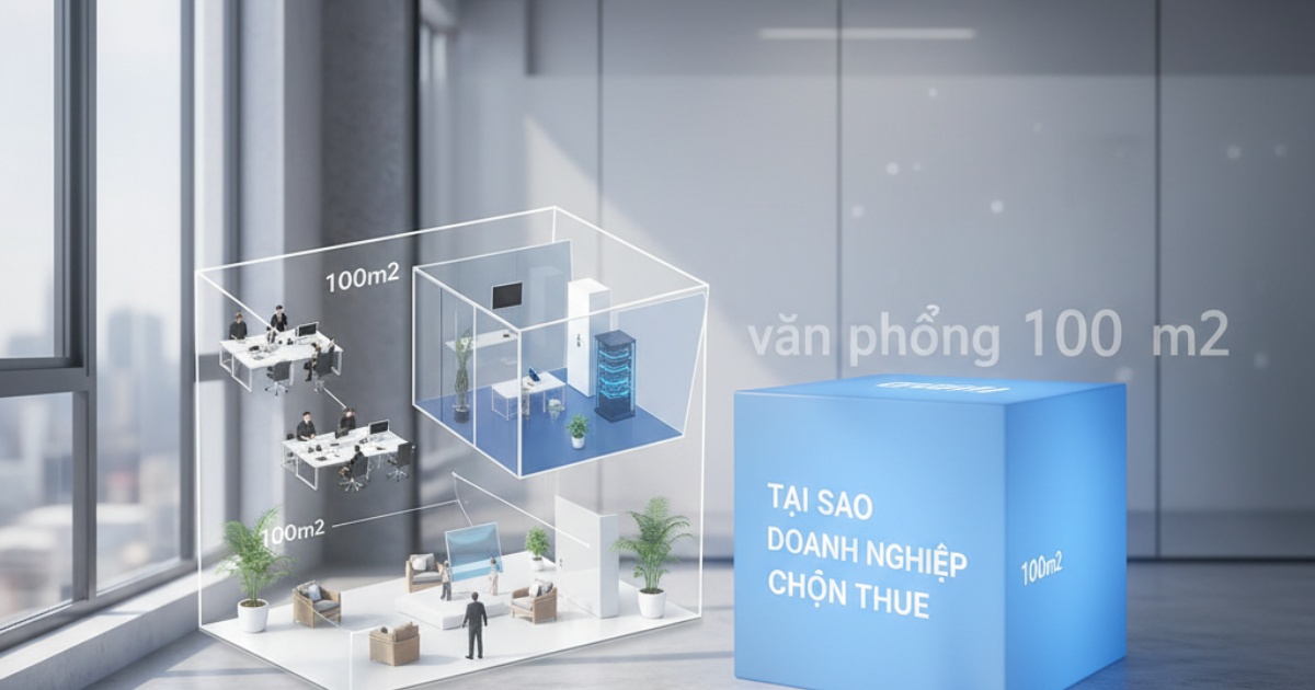 Tại sao doanh nghiệp nên chọn thuê văn phòng 100m2