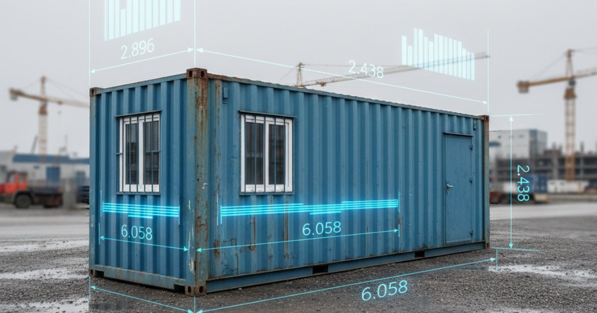 Thông số kích thước container văn phòng 20 feet phổ biến nhất