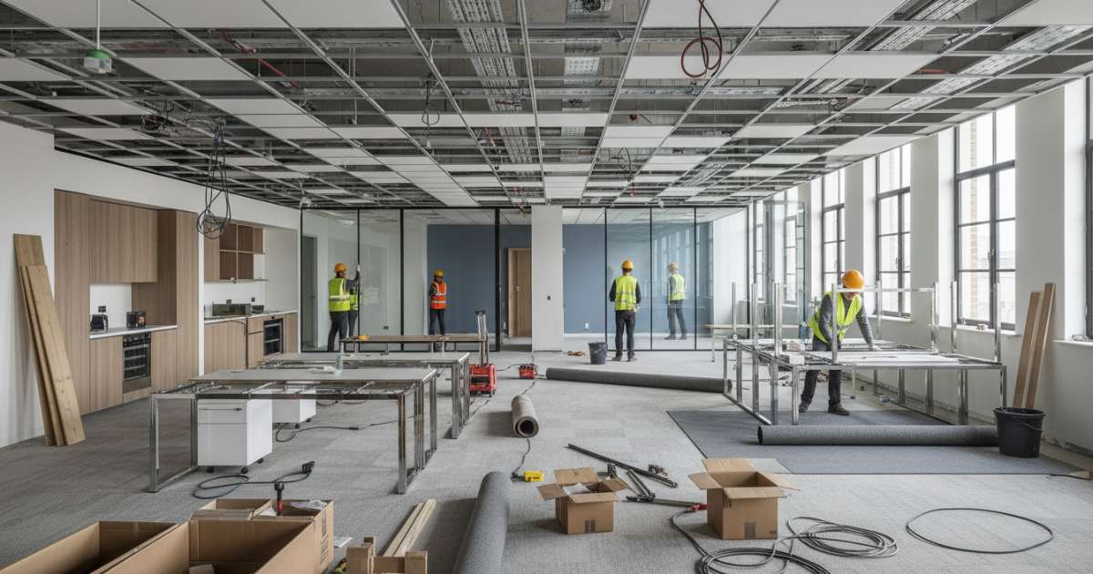 Các hạng mục cơ bản trong thi công nội thất văn phòng trọn gói