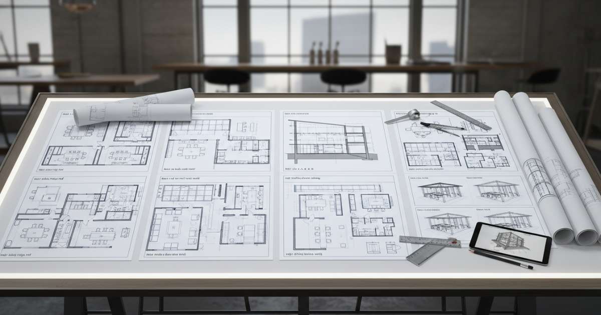 Các thành phần cơ bản trong một bộ bản vẽ văn phòng làm việc hoàn chỉnh