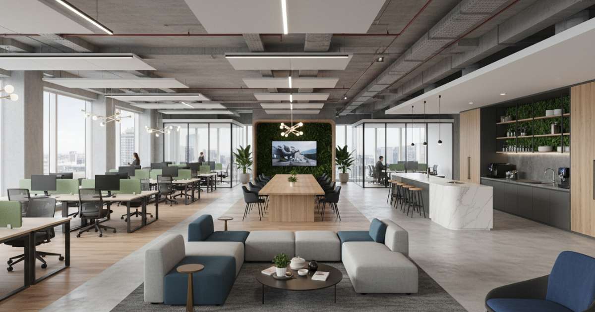 Các xu hướng thiết kế văn phòng 600m2 hiện đại nhất hiện nay