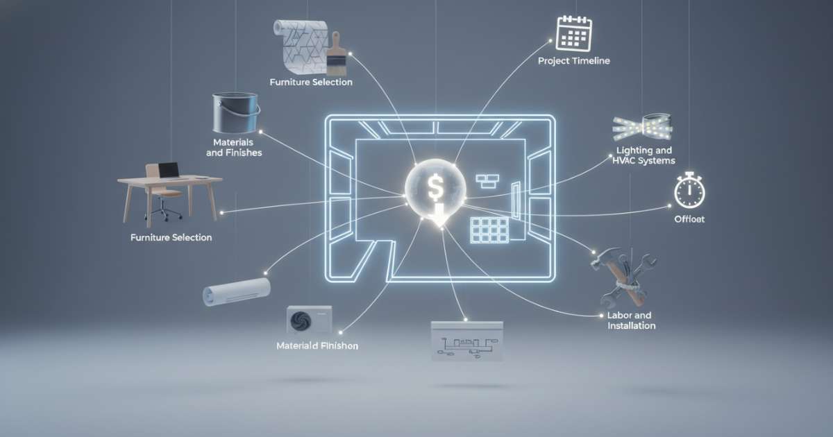 Các yếu tố quyết định đến chi phí thiết kế văn phòng giá rẻ