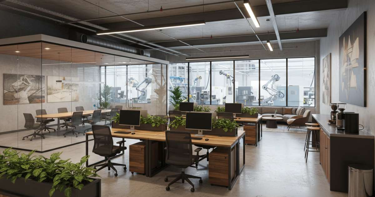 Những tiêu chuẩn thiết kế văn phòng nhà máy cơ bản