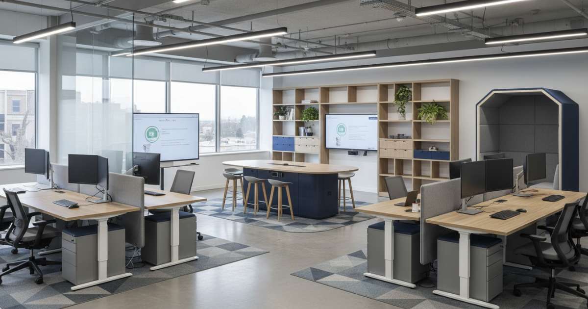 Phong cách thiết kế văn phòng hiện đại với tính ứng dụng cao